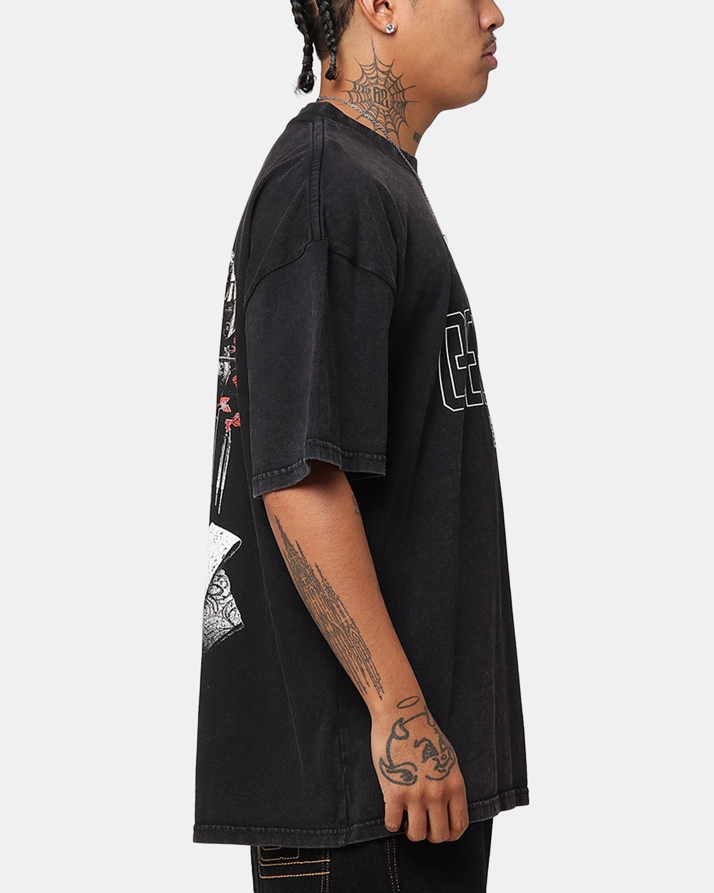 The Anti Order Geisha T-Shirt Black Acidwash Indoor Comfort