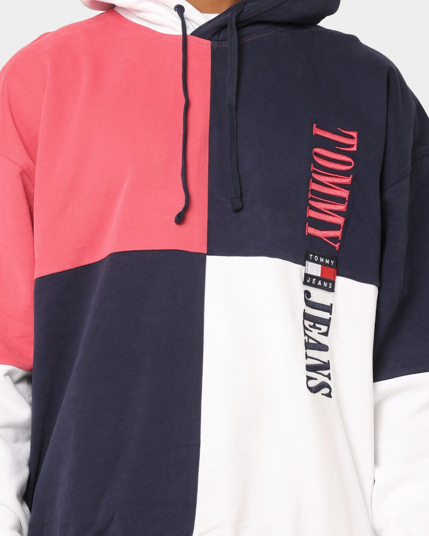 Trendy Congratulate Tommy Jeans TJM Skater Archive Block Hoodie Twilight Navy