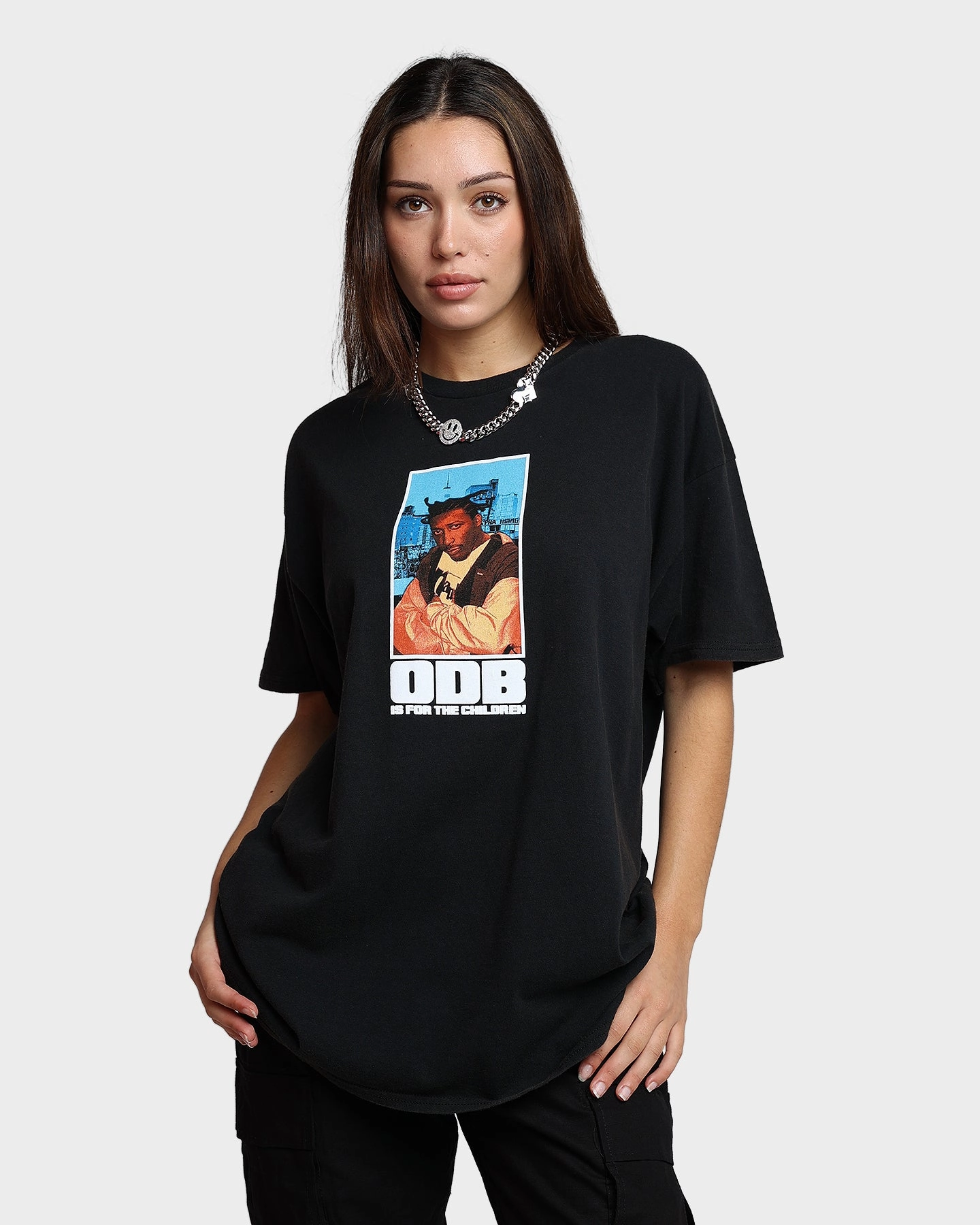 Breathable wear Goat Crew X Ol' Dirty Bastard Children Vintage T-Shirt Washed Black