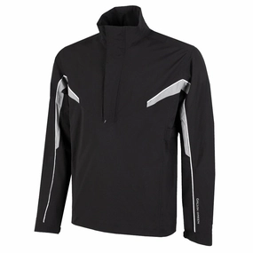 Softshell Technology Galvin Green Abe Golf Pullover Black/Sharkskin/White - FW22 Men