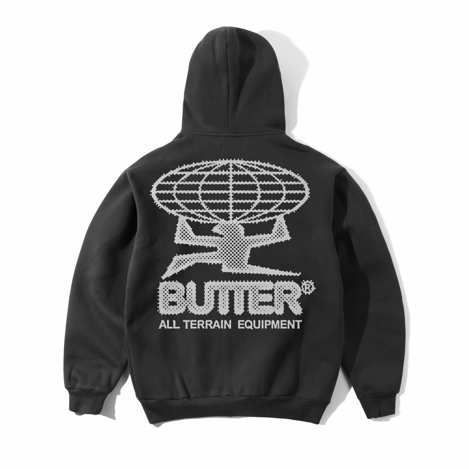 Butter Goods  Terrain Pullover Hood 'Washed Black' after sales service