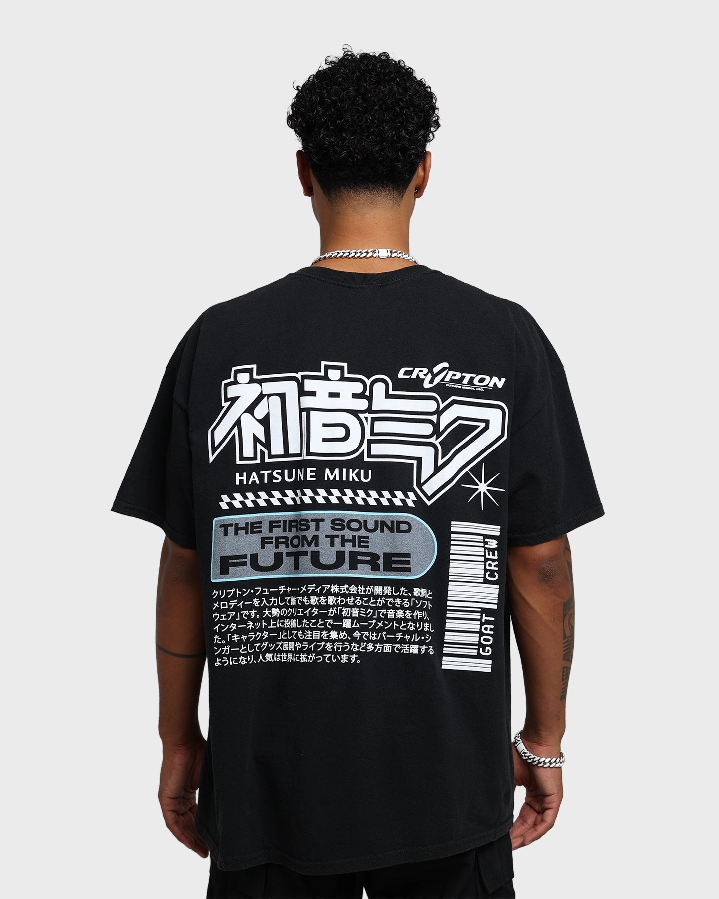 Weekend Look Effortless Comfort Goat Crew X Hatsune Miku Future Sound Vintage T-Shirt Washed Black