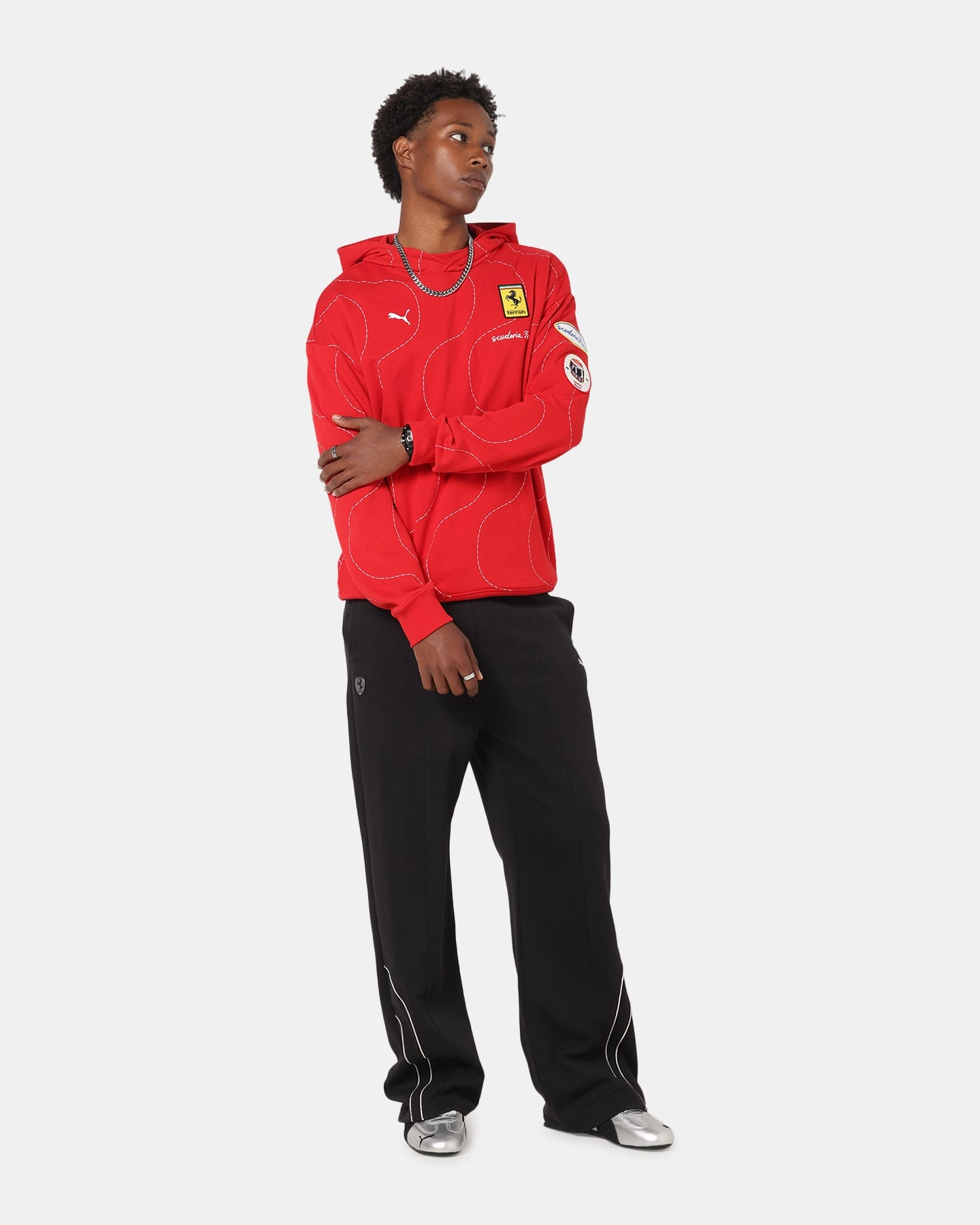 Puma X Scuderia Ferrari Monza Hoodie Rosso Corsa Minimalist Sport Style