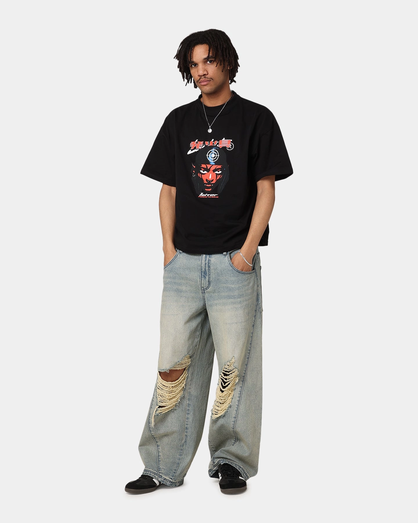 Loiter Love Sick T-Shirt Black oversized but not shapeless