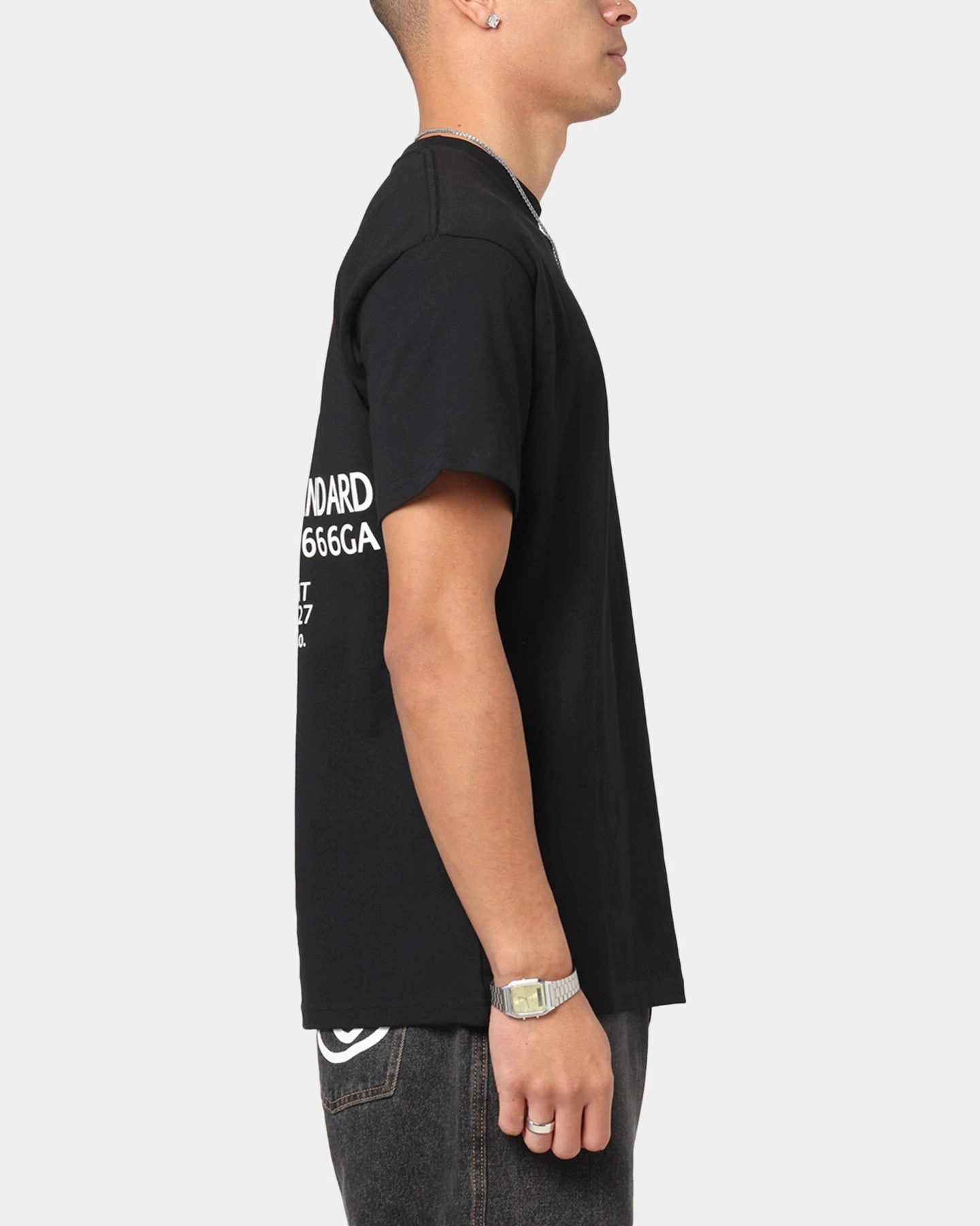 X-Large Defence T-Shirt Black UltraLightweight Easy Fit Wear