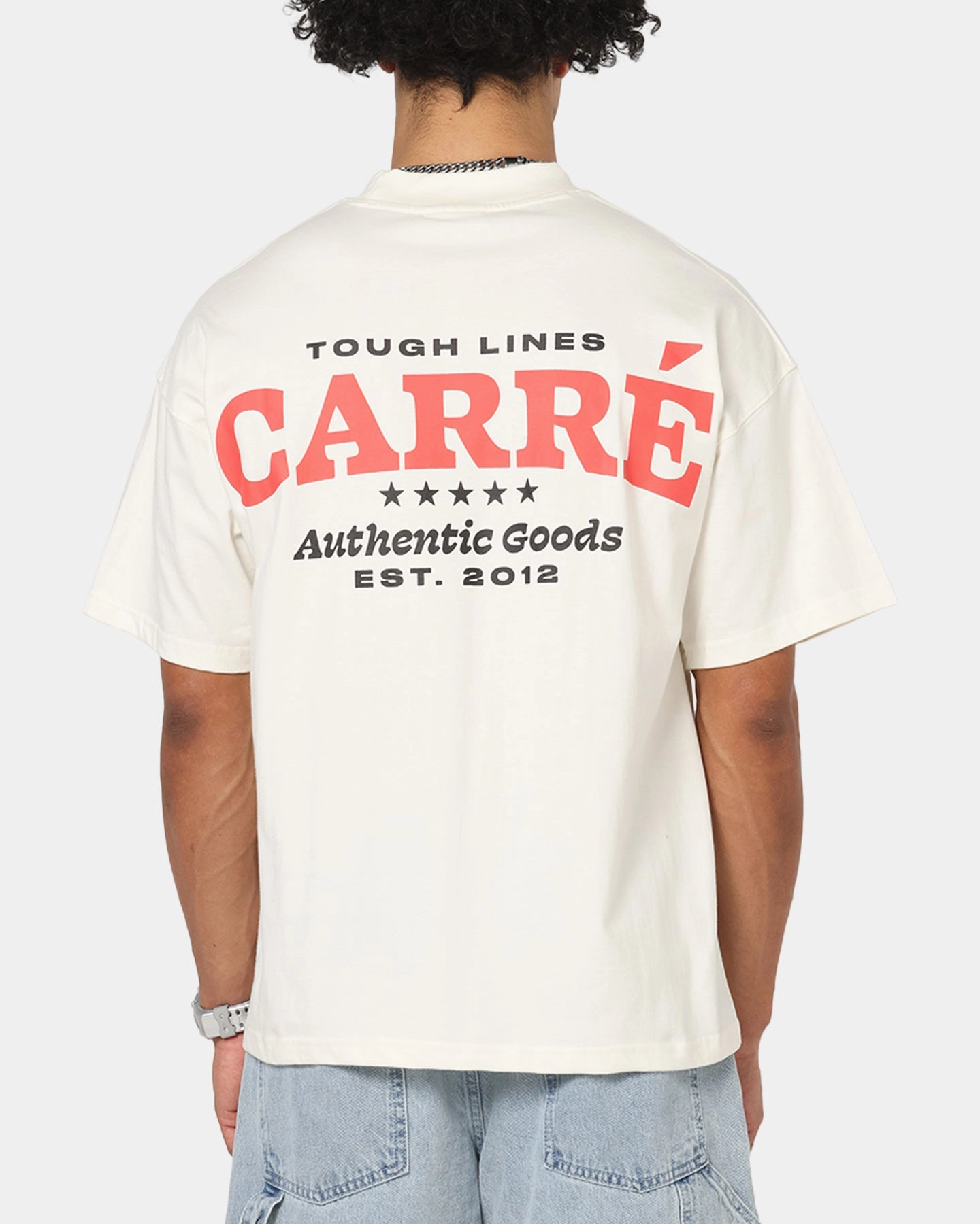 Casual Chic Look Carre Authentic Heavy T-Shirt Off White