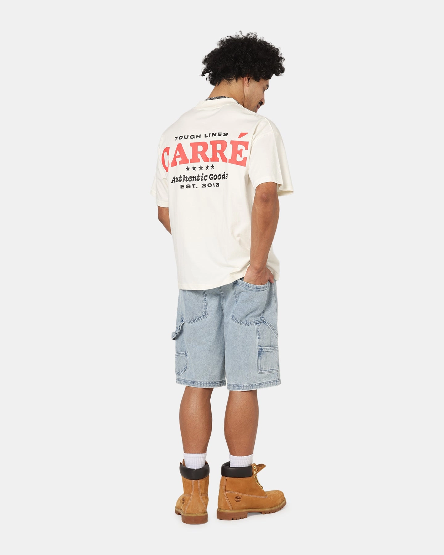 Carre Authentic Heavy T-Shirt Off White Sporty Layer Look Simple and Light