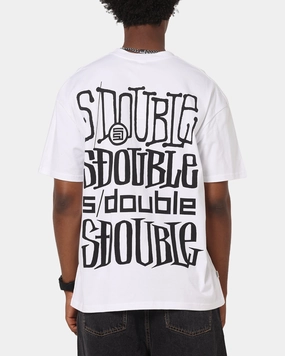 S Double Logofest T-Shirt White Ultra Soft Texture