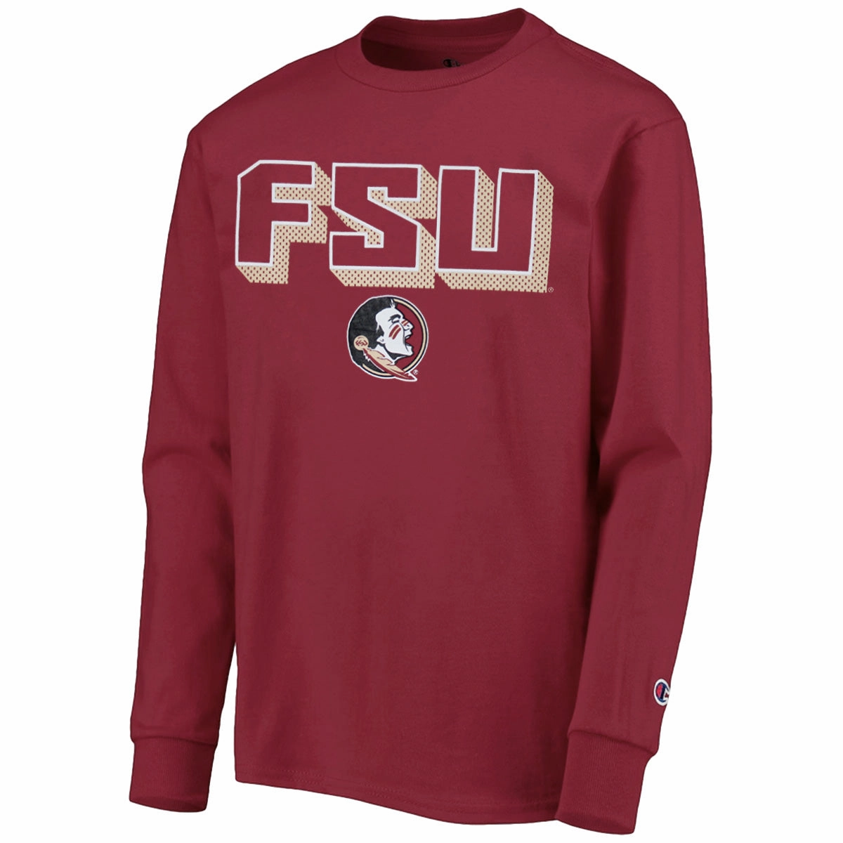 Champion Youth FSU/Seminoles Design Long Sleeve T-shirt - Garnet Comfy Layer