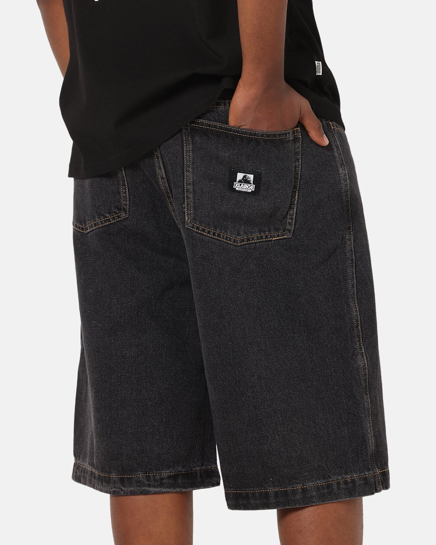 Tactical Attachment Loops Modern Aesthetic X-Large Bull Denim 91 Shorts Washed Black