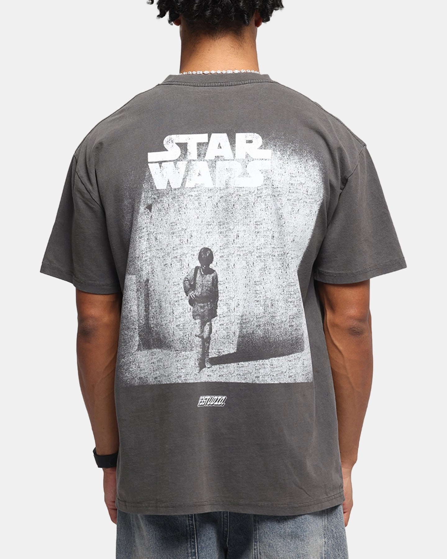 Quick Drying Unisex Core 73 Studio Star Wars Anakin The Boy Vintage T-Shirt Black Wash