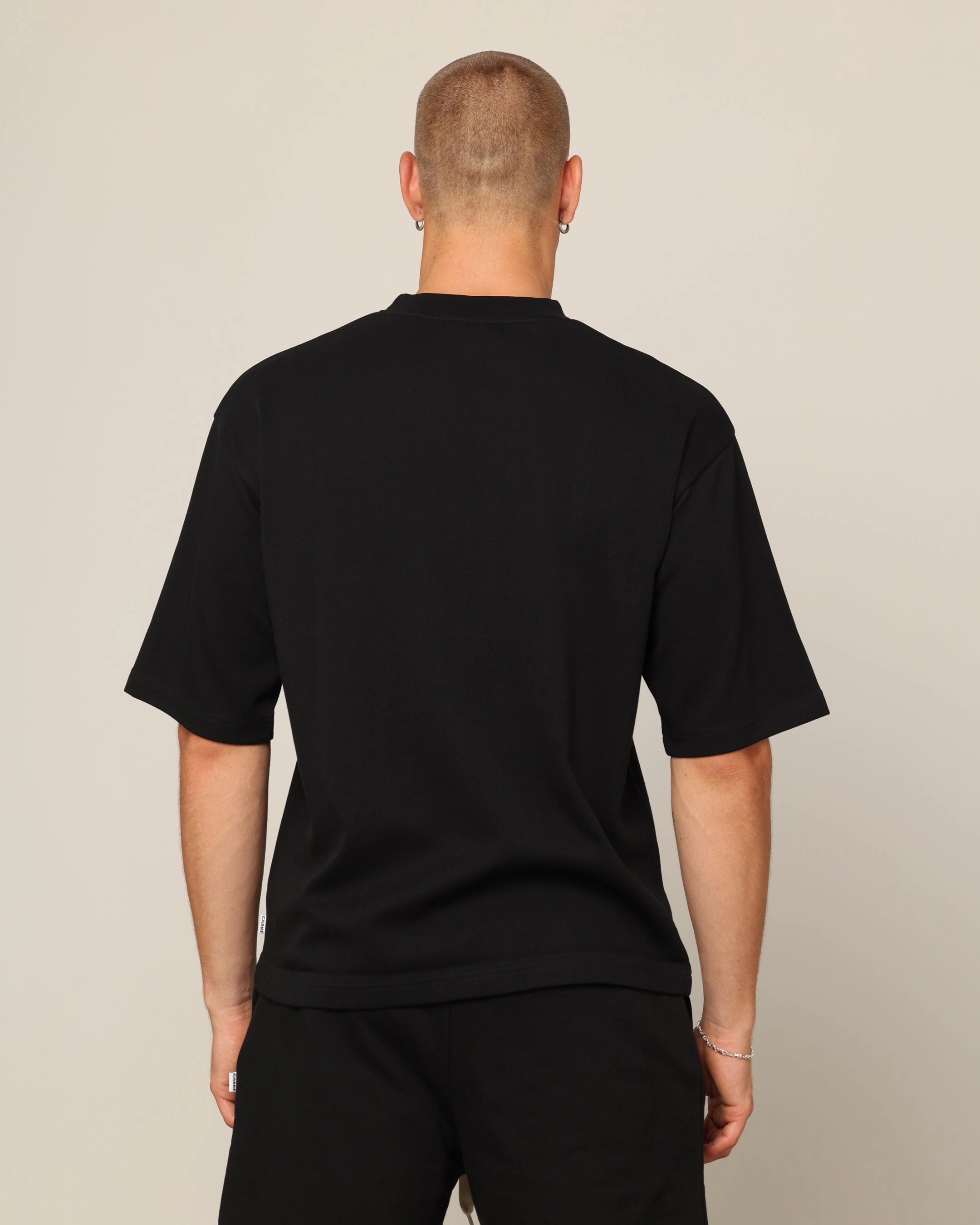 Relaxed fit wear Cozy And Stylish Carr?? Blanc Boxy T-Shirt Black