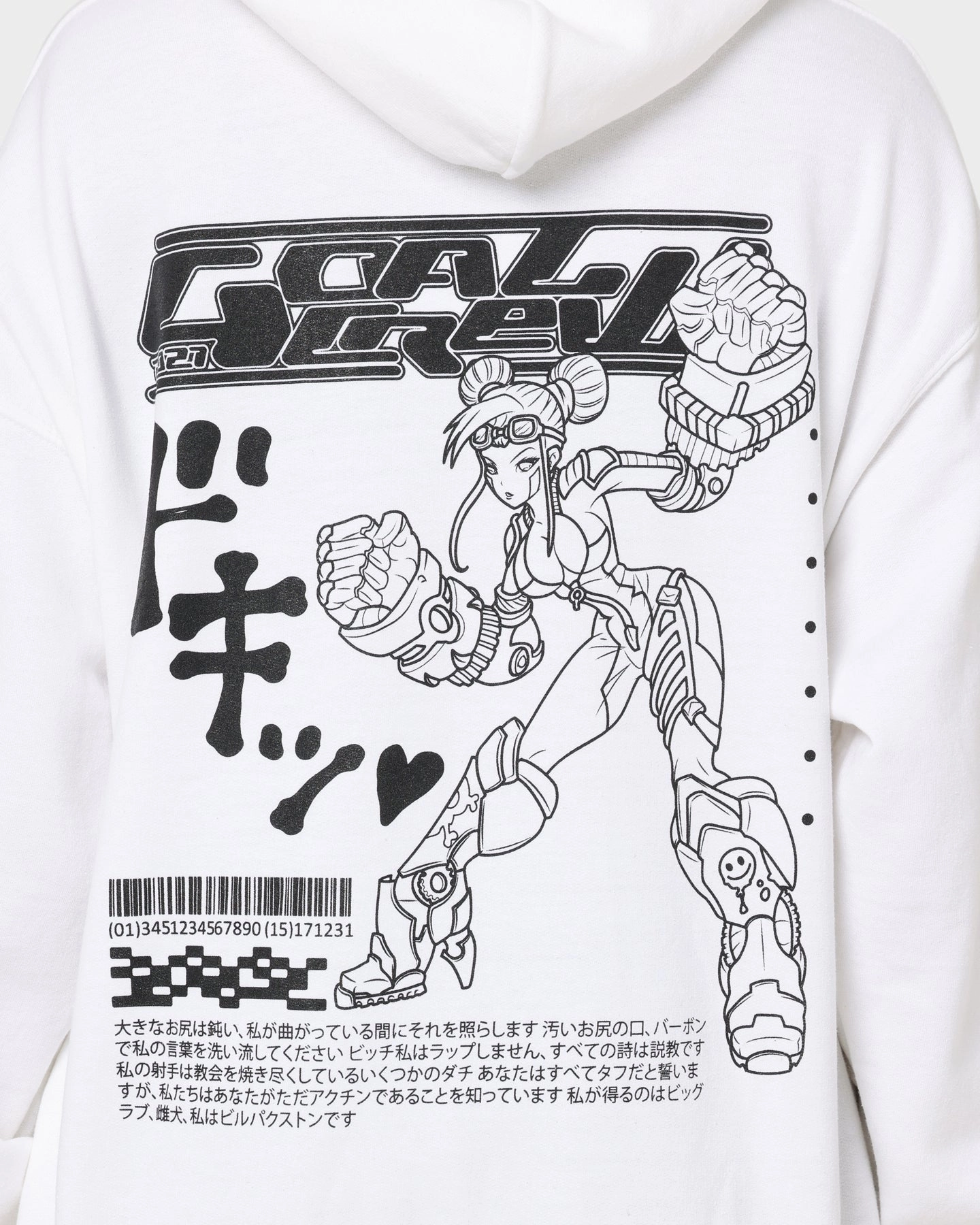 Goat Crew Kyoto Hoodie White Non Bulky Silhouette Outdoor Style