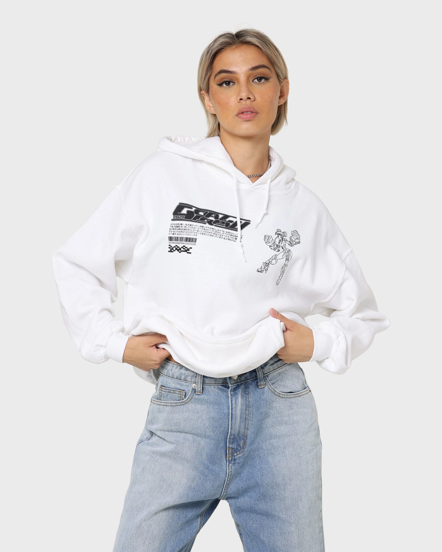 Goat Crew Kyoto Hoodie White suitable for air sports