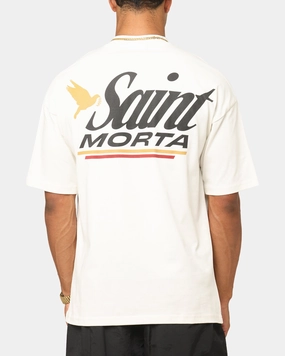 Soft Finish Non-toxic Saint Morta Adrenaline Mock Neck T-Shirt Off White