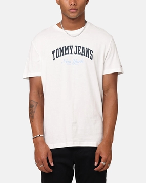 Tommy Jeans Slim Varsity Pop T-Shirt Ecru Fit For Comfort Relaxed Vibes
