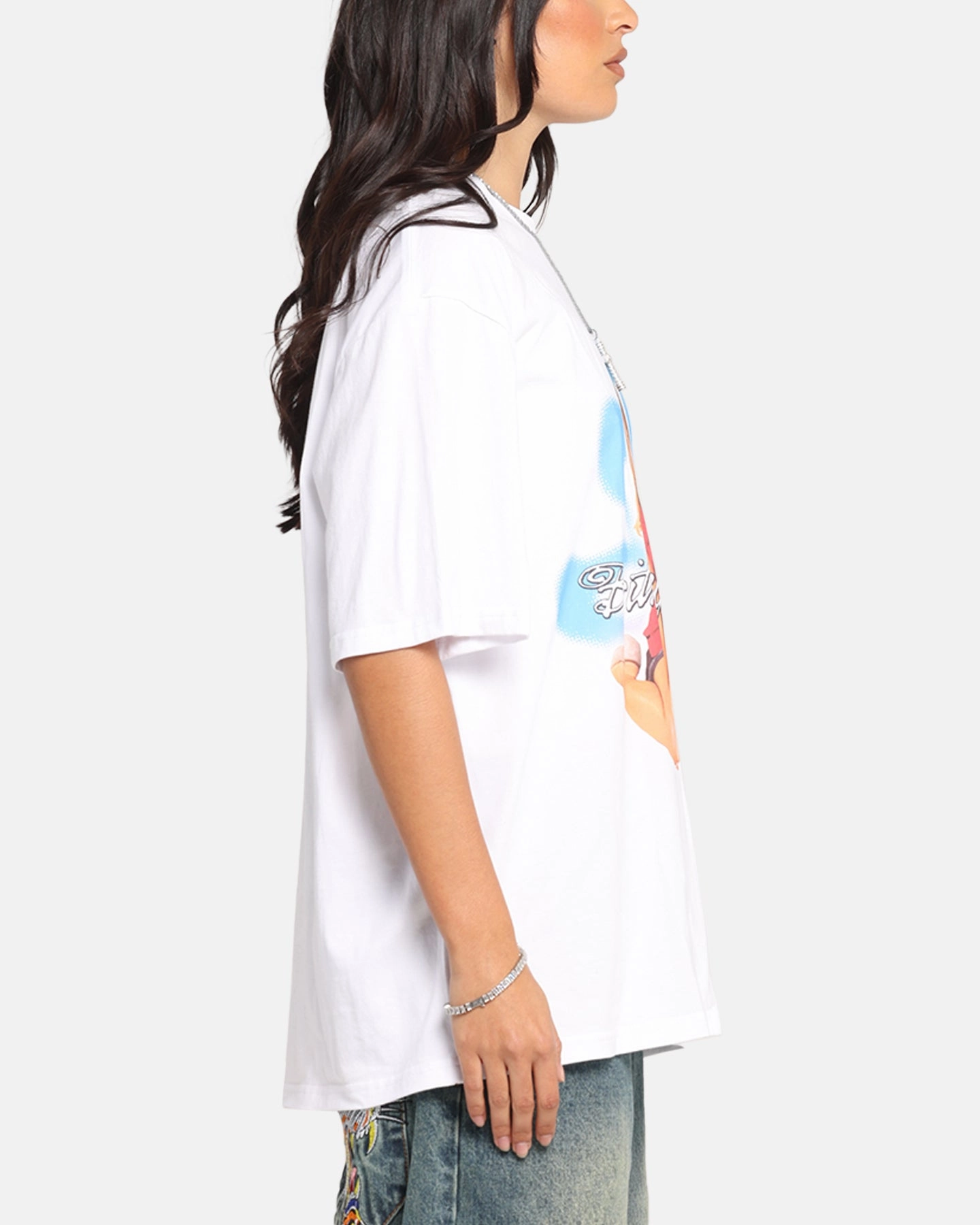 Britiney Spears Britney T-Shirt White Vintage Look FlexibleCollarOptions