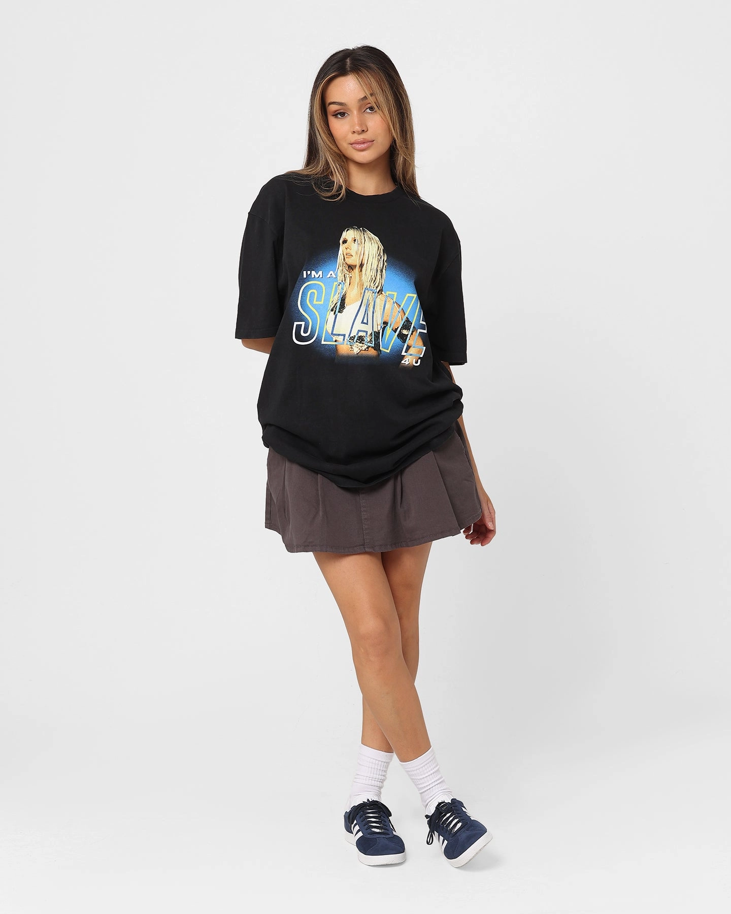 Britney Spears Slave Vintage T-Shirt Washed Black All-Day Wear