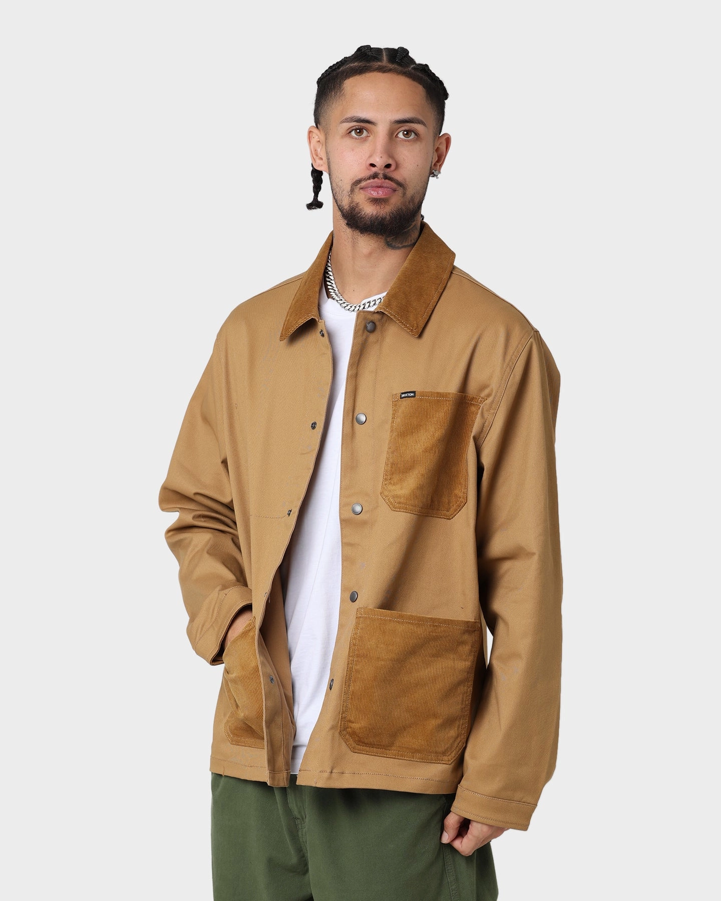suitable for beach vacations HeatRegulating Brixton Brixton X Survey Chore Coat Medal Bronze