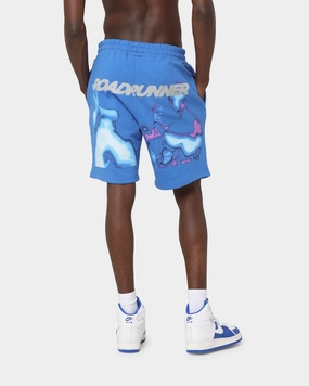 Rough texture Brockhampton Alien French Terry Shorts Royal Blue
