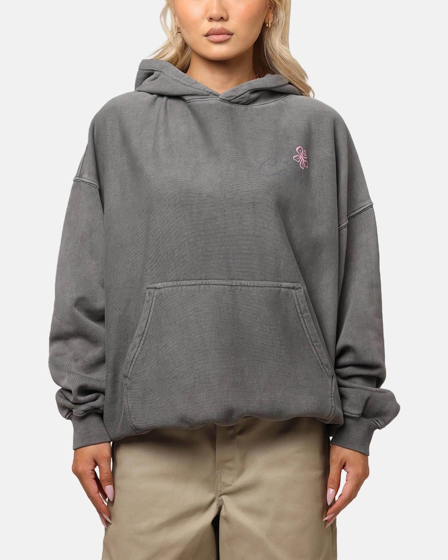 Carre Hand Picked Hoodie Washed Charcoal Pub