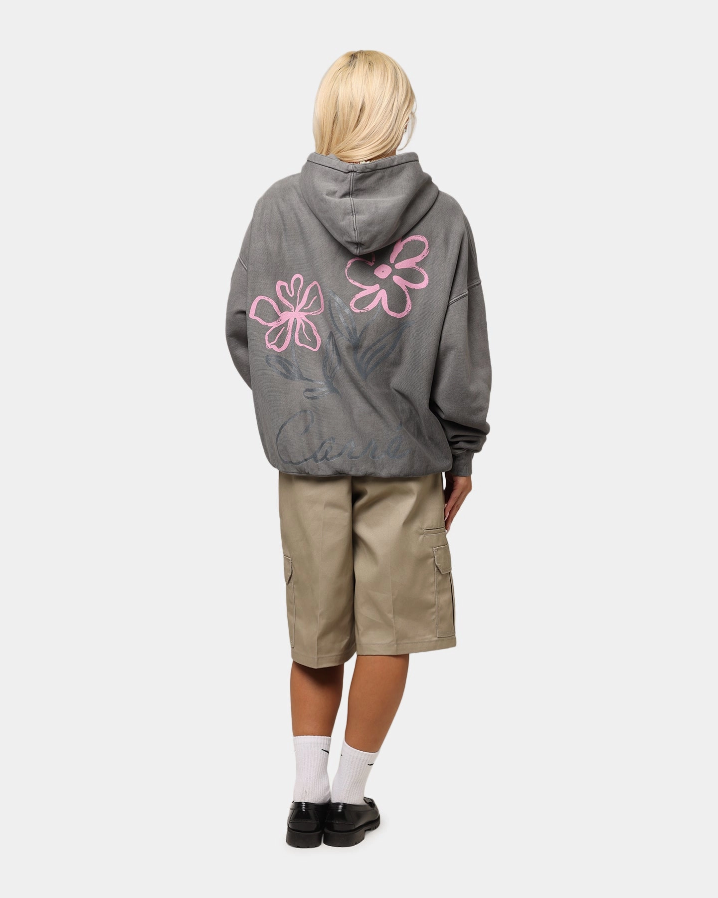 Carre Hand Picked Hoodie Washed Charcoal Swim