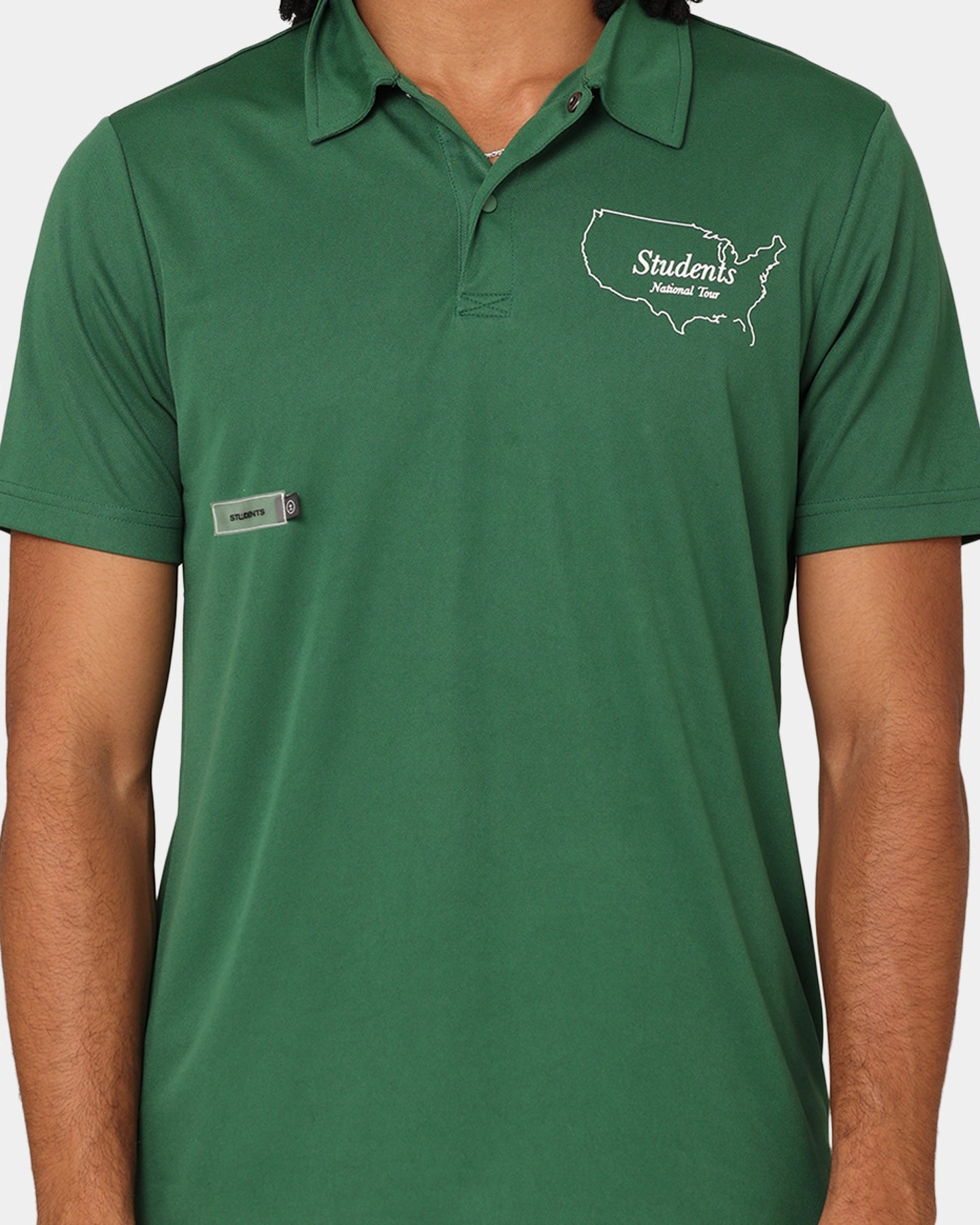 Students Golf The Tour Polo Shirt Green Travel Friendly