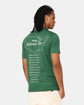 Students Golf The Tour Polo Shirt Green Spring Collection PreShrunk Cotton Blend