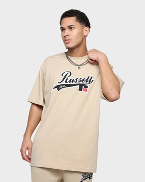 Russell Athletic Oversized T-Shirt Stone Ventilation Grommets