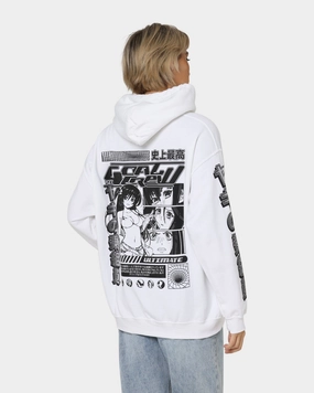 Goat Crew Anime Hoodie White Heat Control