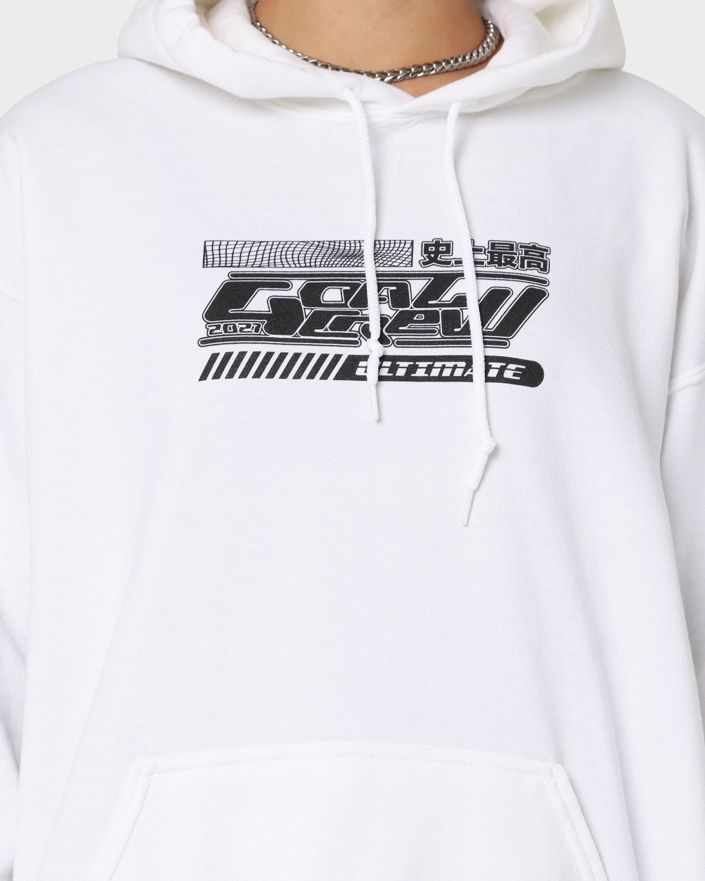 Goat Crew Anime Hoodie White Continue Relax