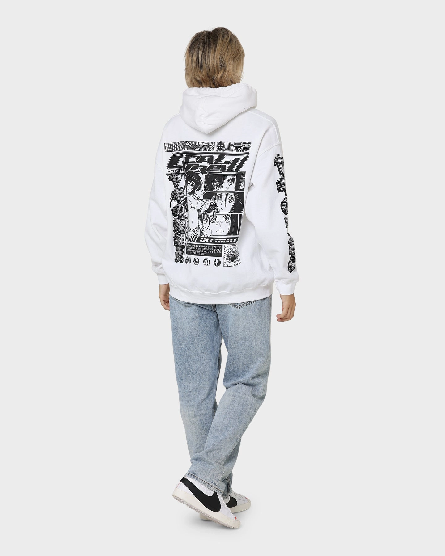 Goat Crew Anime Hoodie White Breathable