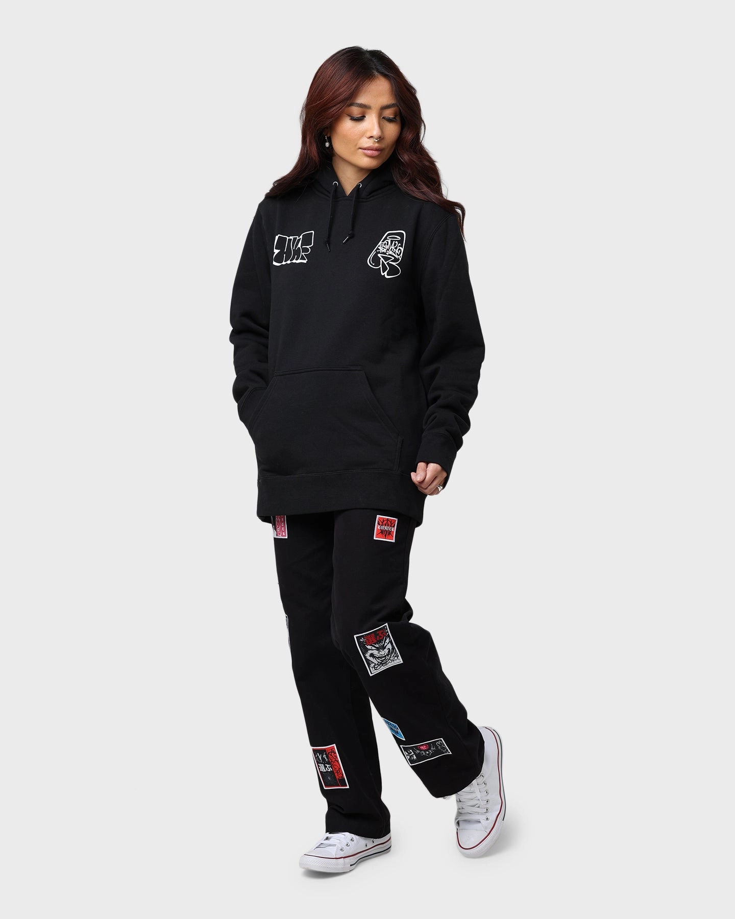 HUF Remio Pullover Hoodie Black Triumph