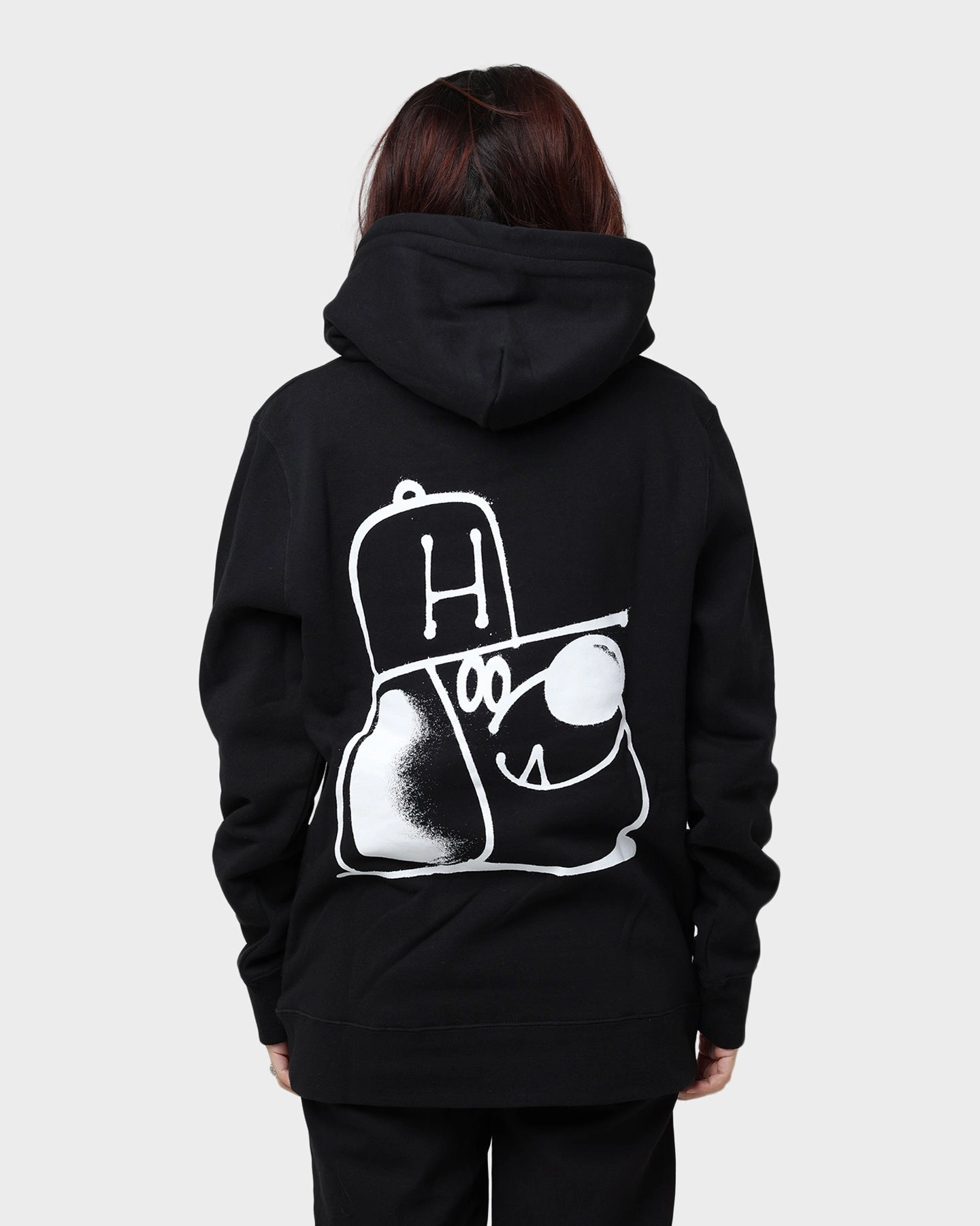 HUF Remio Pullover Hoodie Black Bonded seams