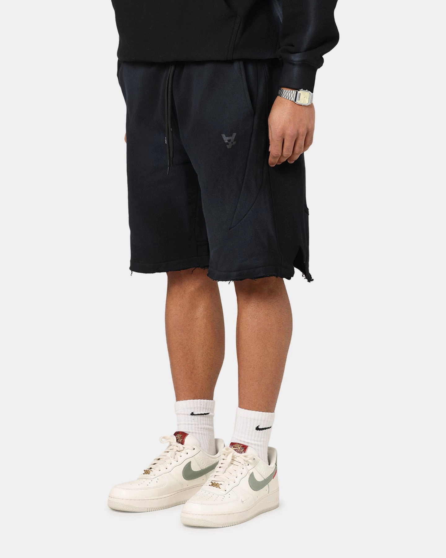 The Anti Order Apocalypse Sweat Shorts Sunfade Black mountain style Ultra Lightweight Build