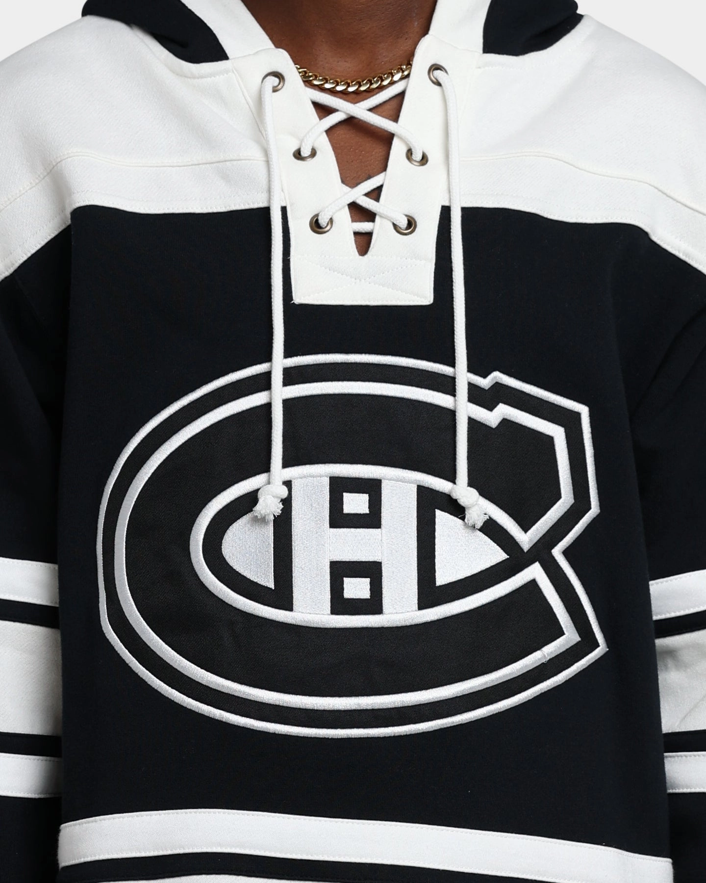 47 Brand Montreal Canadiens Superior Lacer Hoodie Jet Black Sombrero