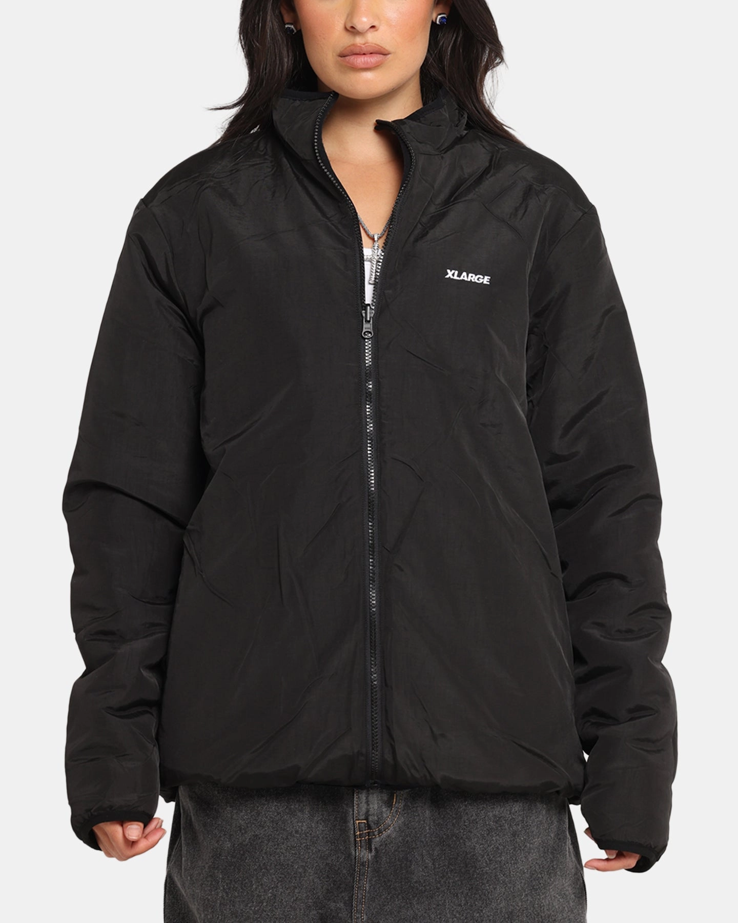 X-Large Camo Reversible Sherpa Jacket Black Flexible Seams