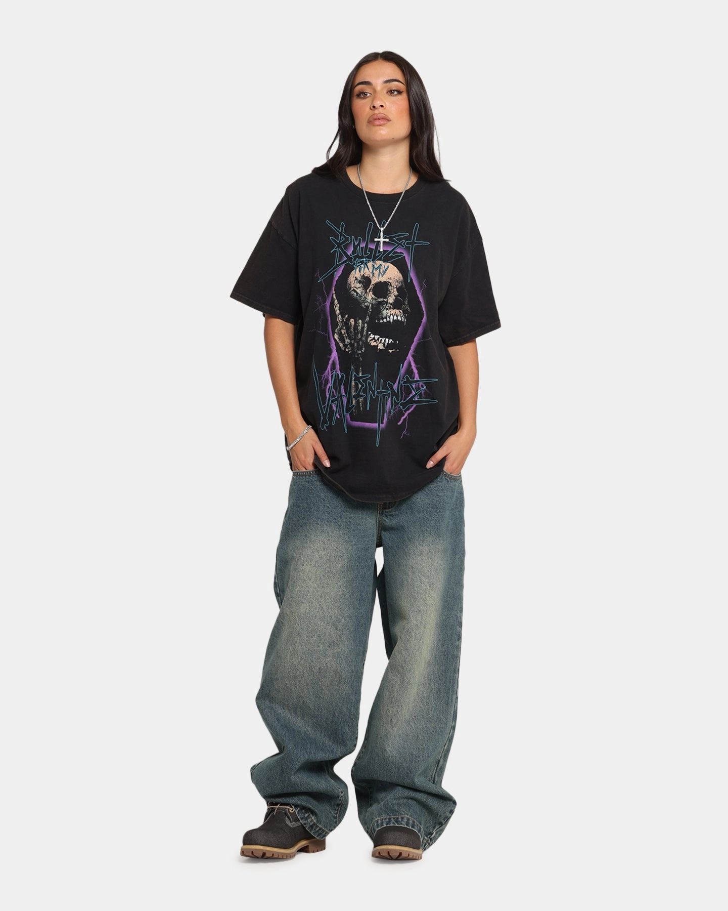 Bullet For My Valentine Metal Skull T-Shirt Black Vintage Cozy Design