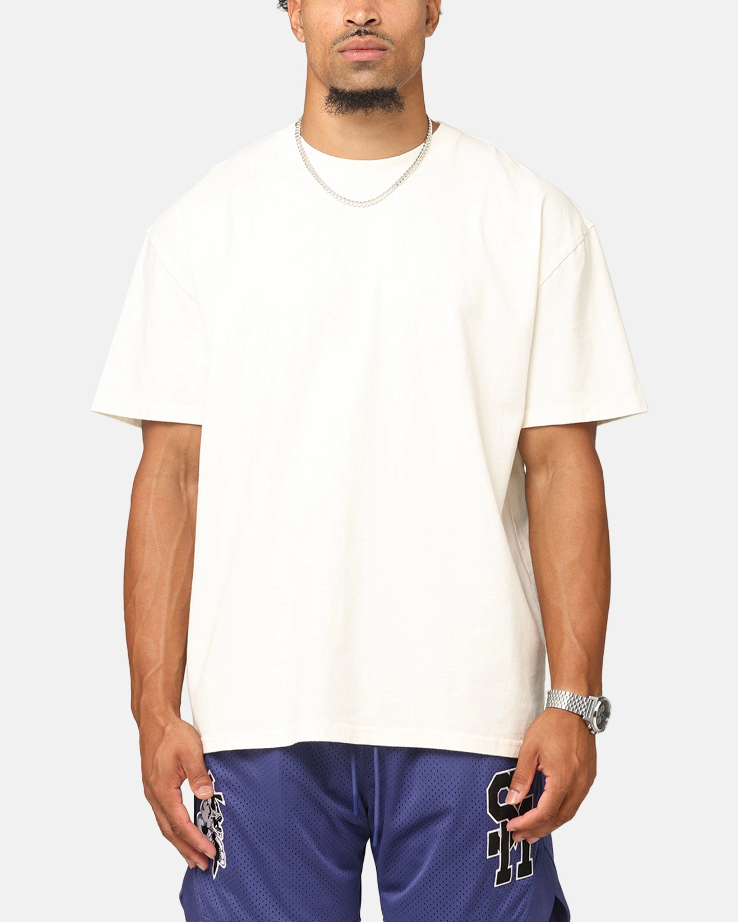 Effortless Layer Culture Kings Boxy T-Shirt Off White
