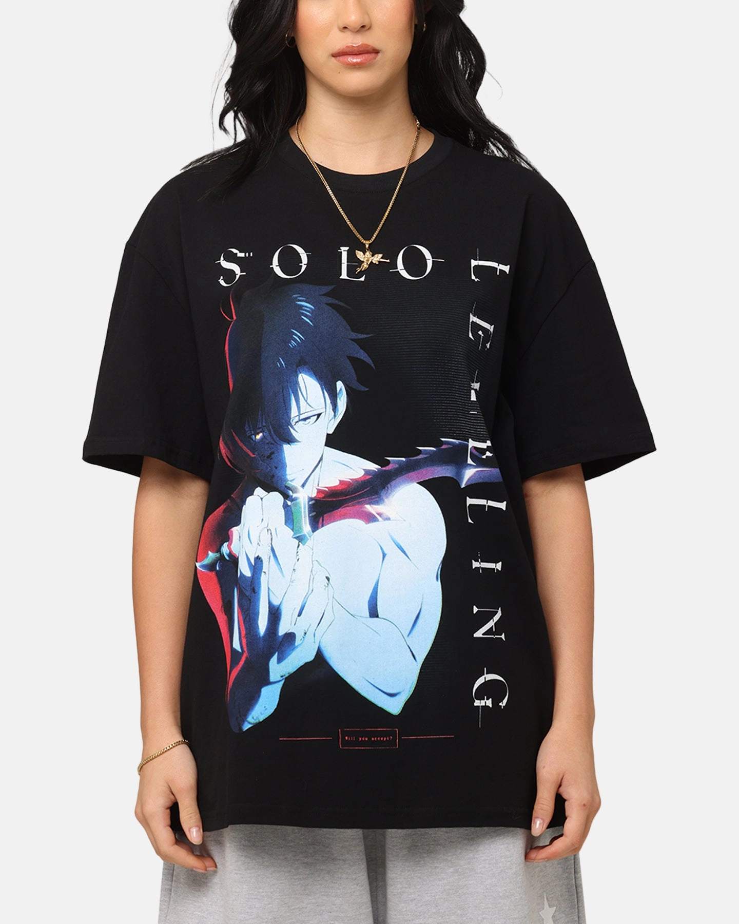 Goat Crew X Solo Leveling Solo Leveling Heavy T-Shirt Black AllDay Comfort