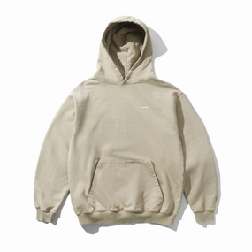 Upcycling - feasible Butter Goods Basic Pullover Hoodie 'Washed Sandstone'