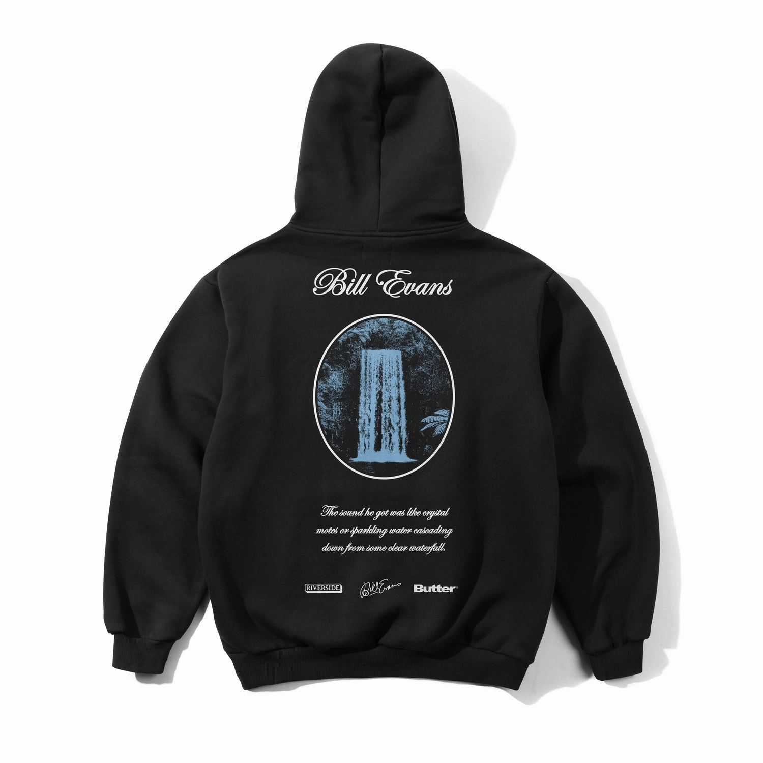 Layered Paneling Lockdown Grip Butter Goods Crystal Notes Pullover Hood 'Black'