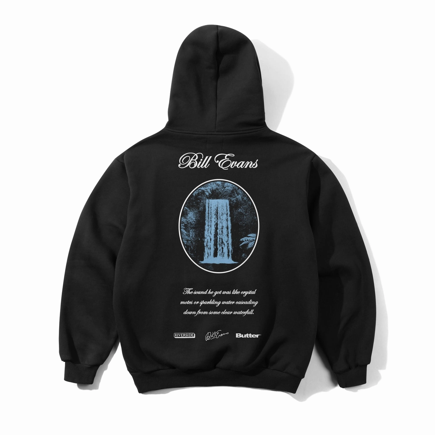 Butter Goods Crystal Notes Pullover Hood 'Black' high intensity conflict