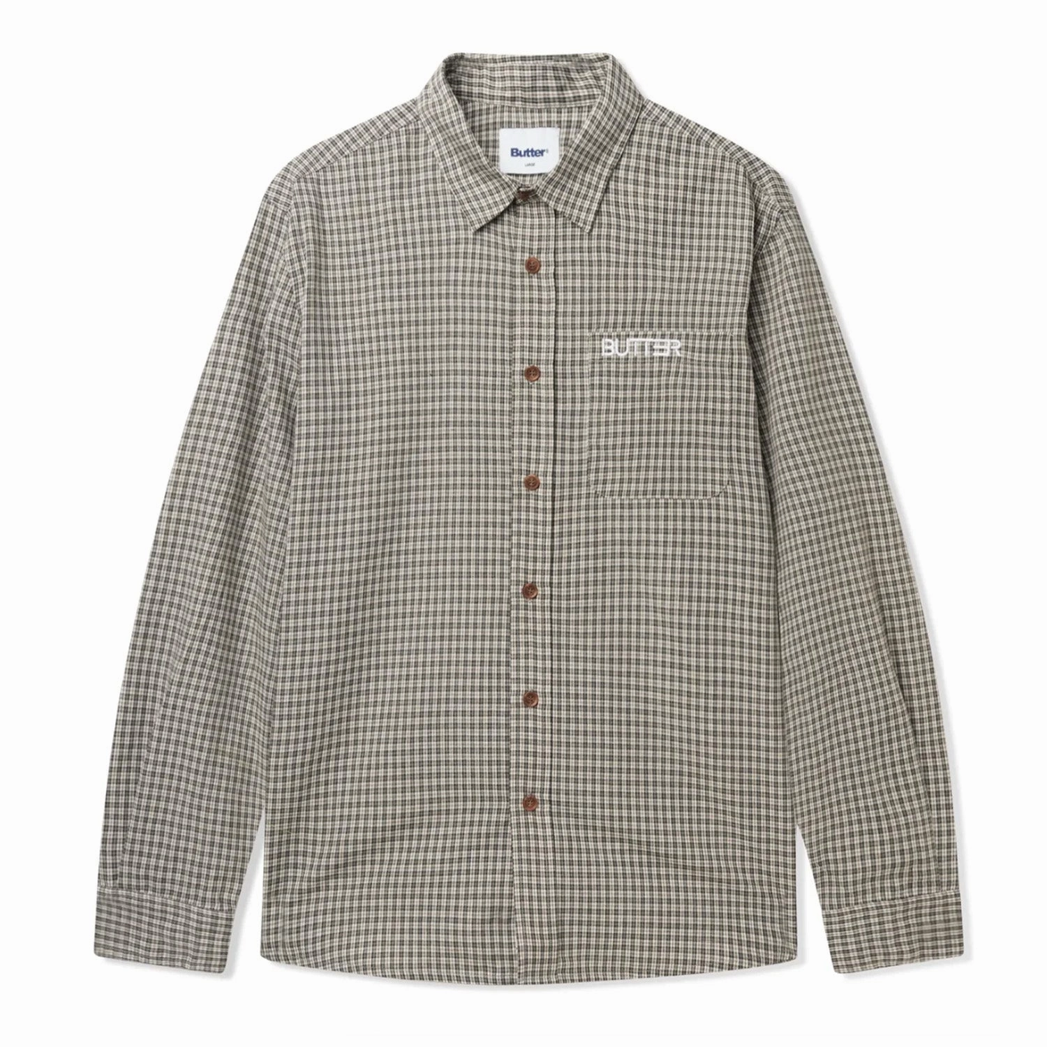 Polished Look Butter Goods Plaid L/S Shirt 'Black'