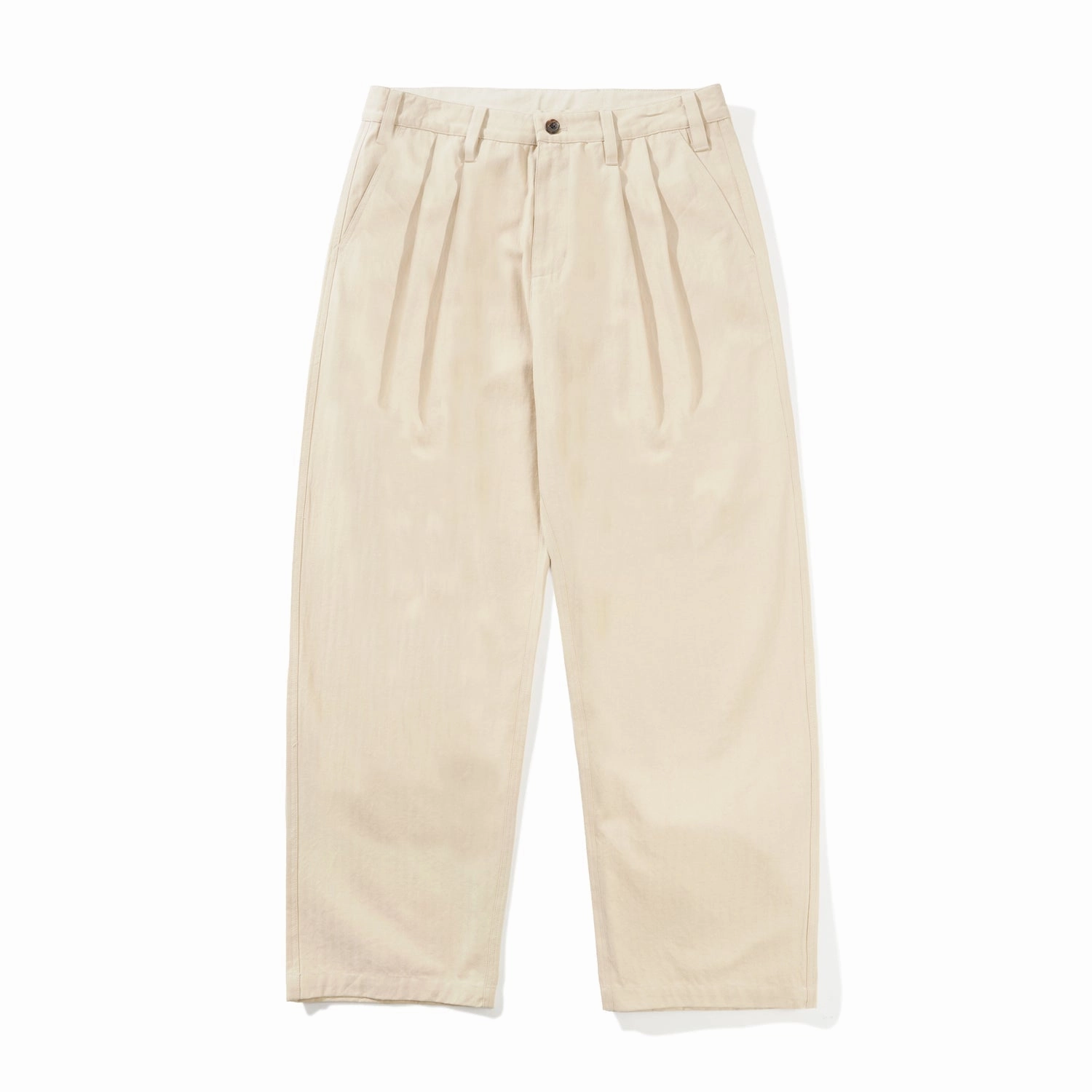 Stylish Waistband Butter Goods Pleated Trousers 'Sandstone'