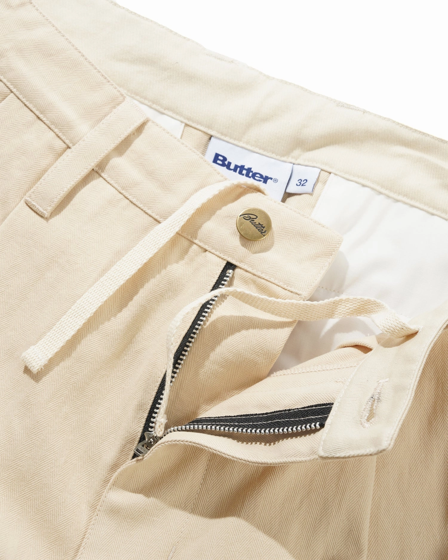 Butter Goods Pleated Trousers 'Sandstone' Chic casual