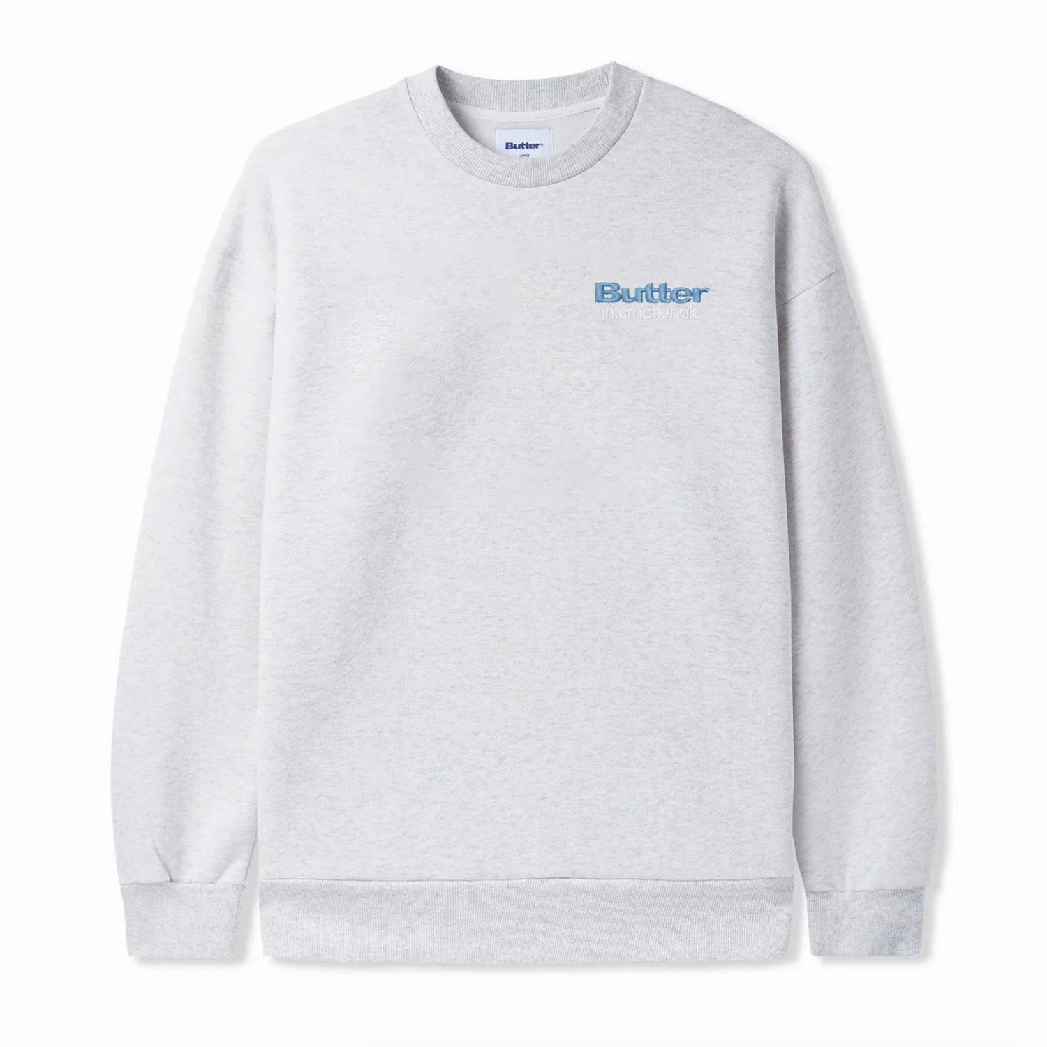 Graphic Art Buttergoods Internationale Embroidered Crewneck 'Ash'