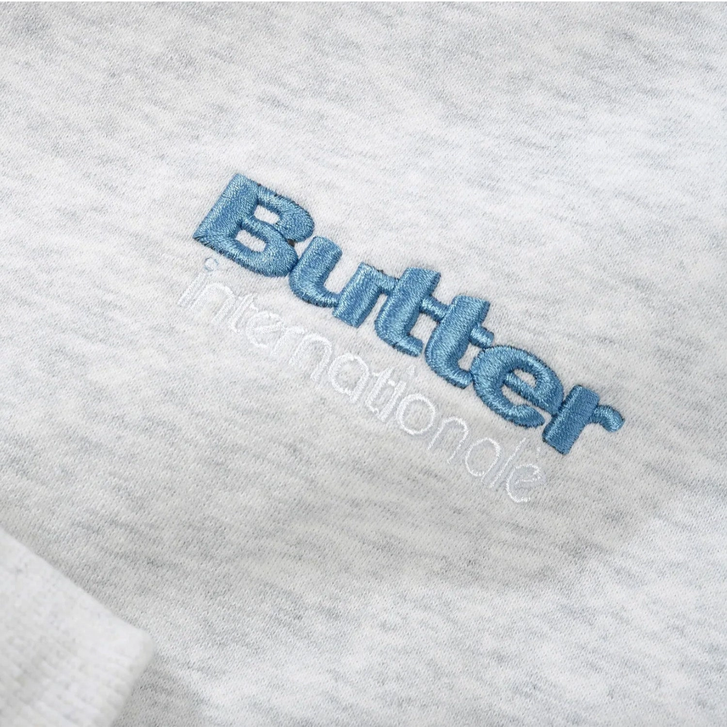 Buttergoods Internationale Embroidered Crewneck 'Ash' product sustainable future wedding guest wear