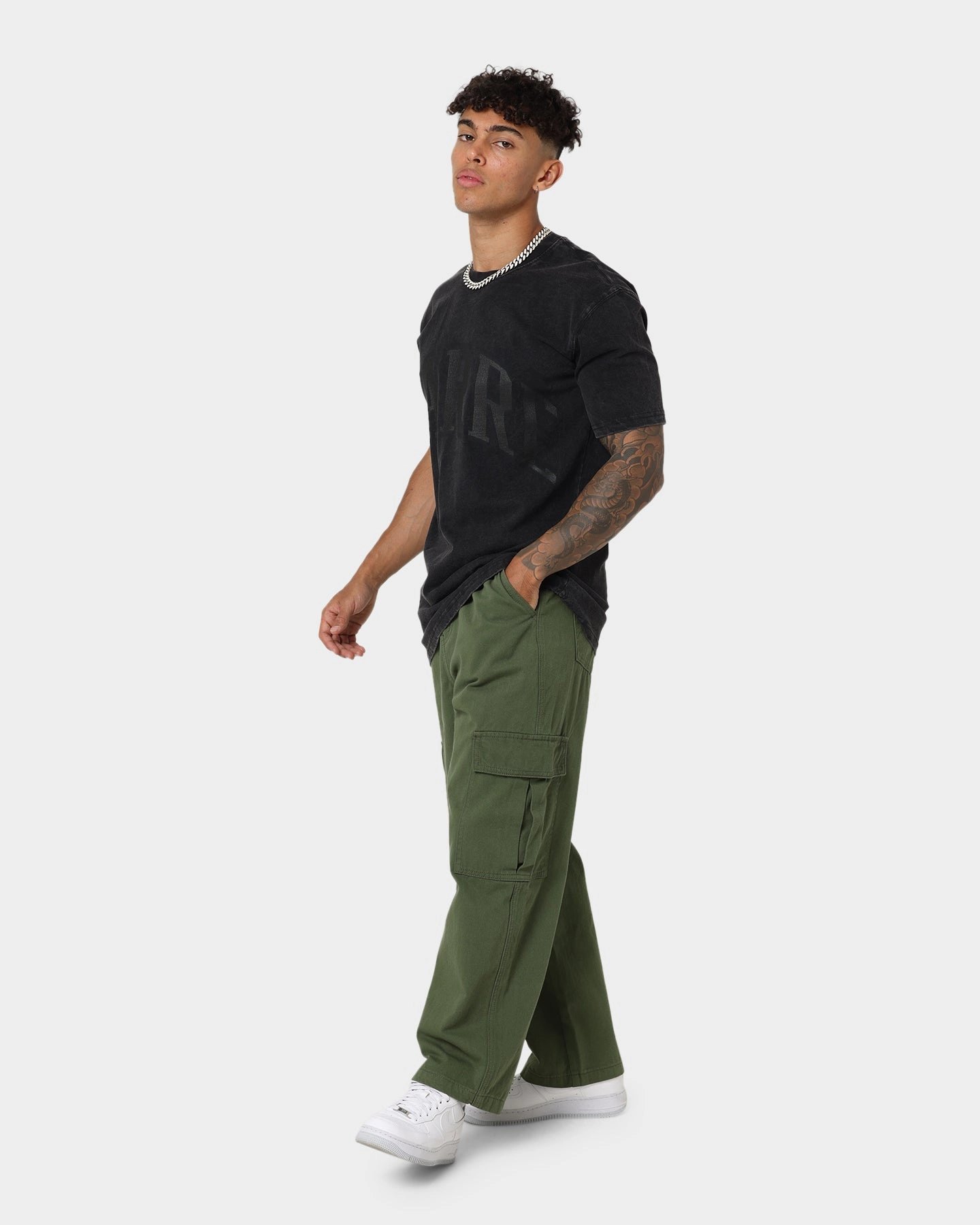 Carre Blur Vintage T-Shirt Washed Black Weekend Trend