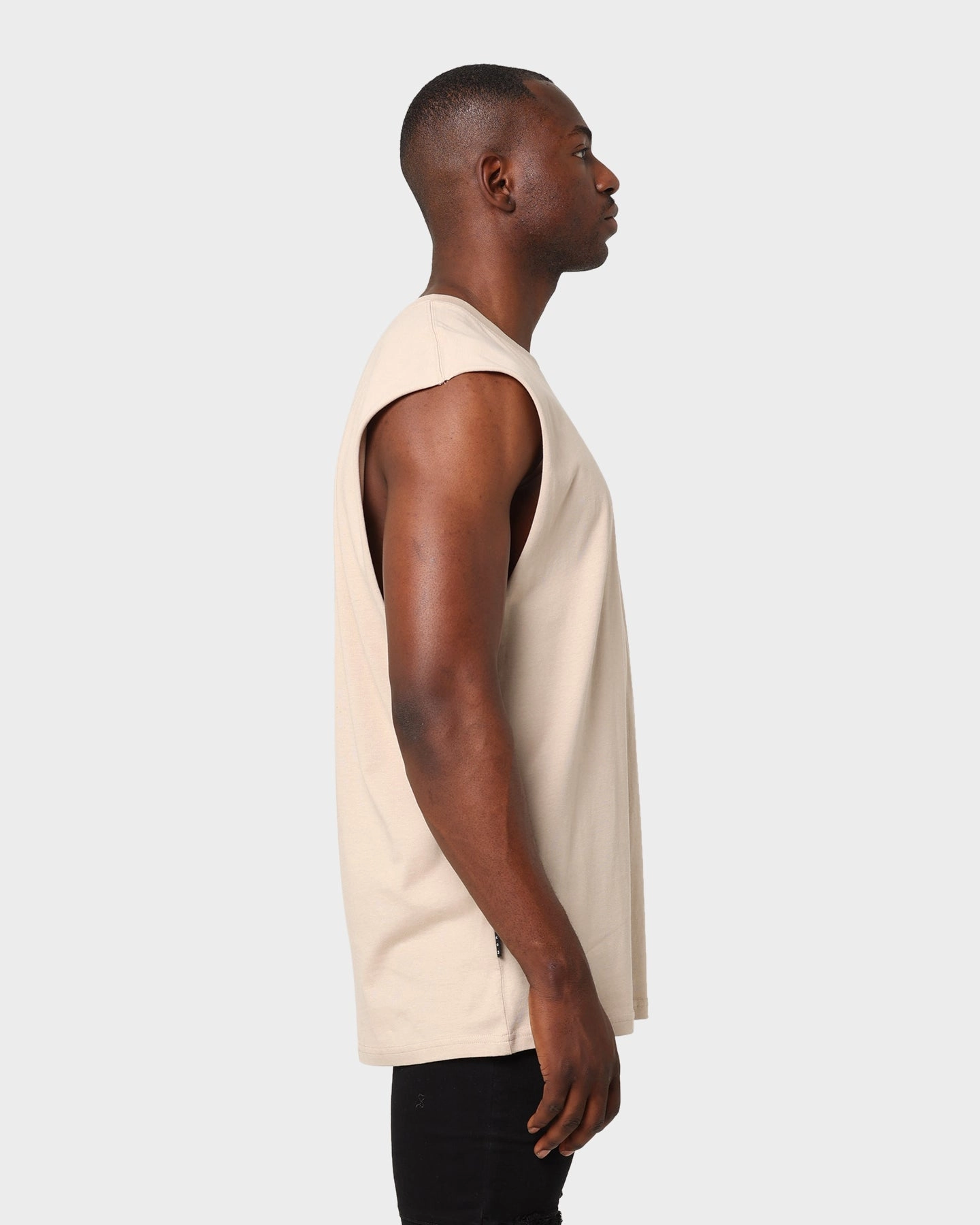 Chilly Day Wear Saint Morta Annex Premier Oversized Muscle T-Shirt Stone
